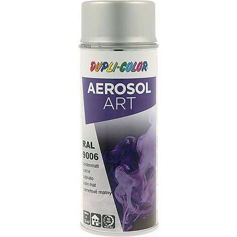 Buntlackspray AEROSOL Art weißalu.seidenmatt RAL 9006 400 ml Spraydose