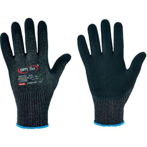 OPTIFLEX 0838-07 Schnittschutzhandschuhe Comfort Cut Größe 7 schwarz meliert/sch