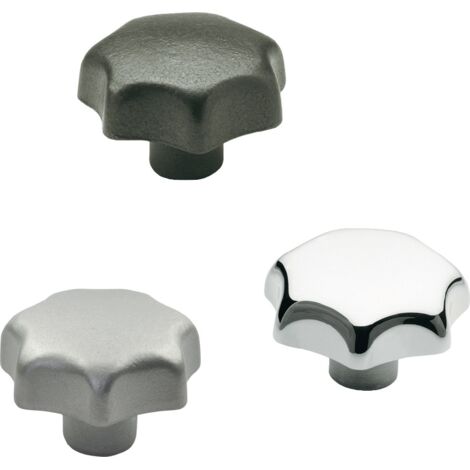 GANTER 6336-KT-32-M6-K Sterngriff DIN 6336 mit Gewindebuchse Kunststoff d1 32 mm