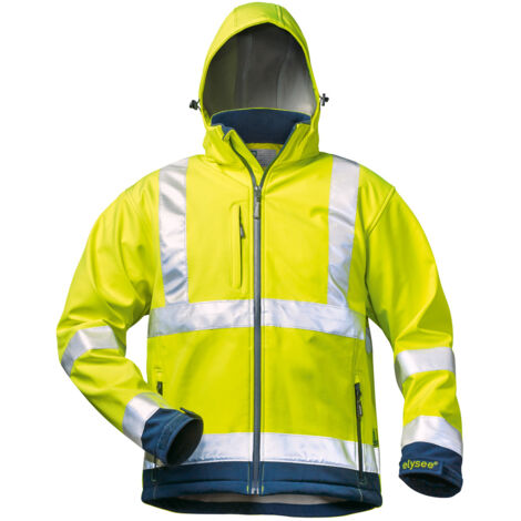 Gr .3XL (66/68) LIAM WARNSCHUTZ-SOFTSHELLJACKE gelb LIAM HIGH VIS Softshell