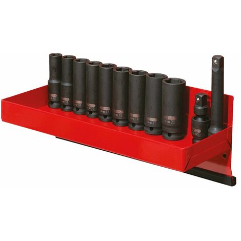 KS Tools 515.0612 1/2'' Sechskant-Kraft-Stecknuss-Satz, lang, 13-tlg. (1/2)