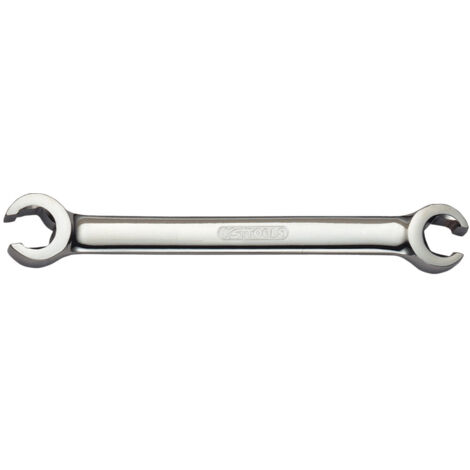 KS Tools 518.0511 CHROMEplus Offener Doppel-Ringschlüssel, abgewinkelt, 6x8mm