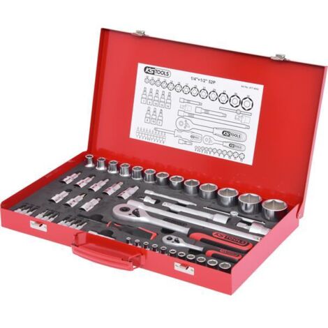 KS TOOLS 1/4"+1/2" Steckschlüssel-Satz 52tlg. - 917.4052 (1/4)