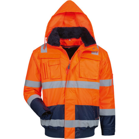 Gr .L (54/56) OLIVER WARNSCHUTZ PILOTJACKE ORANGE/MARINE orange OLIVER HIGH (1/2)