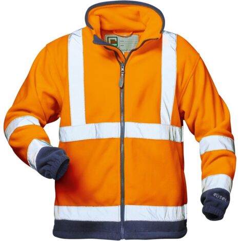 Elysee Warnfleecejacke Benedikt Gr. 3XL orange/marine (1/4)