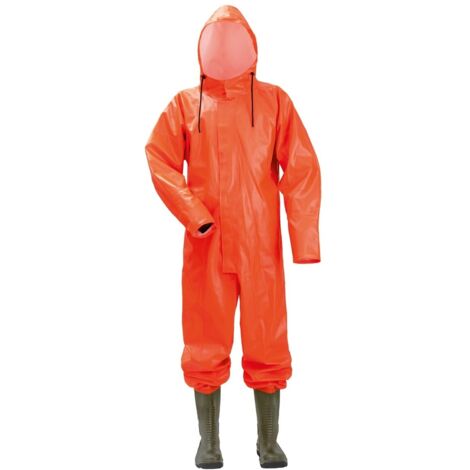 Gr .46 SCHUTZ-ANZUG ORANGE grün OFFSHORE PROTECTIVE SUIT (1/4)