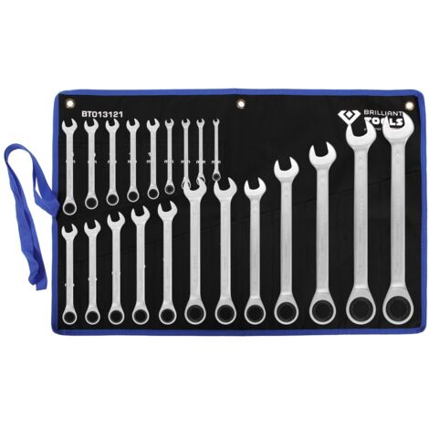 Brilliant Tools  BT013121 Ratschenringschlüssel-Satz, 21-tlg, 6 - 32 mm (1/5)