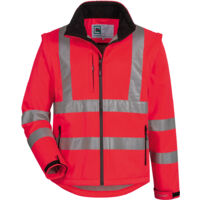 Gr .XL (58/60) CULLEN WARNSCHUTZ-SOFTSHELLJACKE rot CULLEN HIGH VISIBILITY S