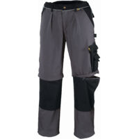 teXXor Canvas (320 g/m²) 2-in-1 Bundhose TOBAGO grau/schwarz 24 8357