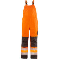 Warn-Winter-Wetterschutz-Latzhose ATLANTA leuchtorange/grau Größe 4XL