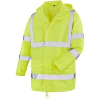 teXXor® 4101 teXXor® Warnschutz-Regenjacke BARRIE Gr. L leuchtgelb Wasserdichte