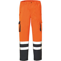 Warn-Wetterschutz-Bundhose BALTIMORE leuchtorange/navy Größe M