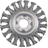 PROMAT Rundbürste D. 115 mm VA-Draht 12 mm 12500 min-¹