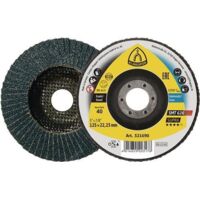 KLINGSPOR 321698 Fächerscheibe SMT 626 Supra Ø 125 mm Körnung 80 6° konisch INOX