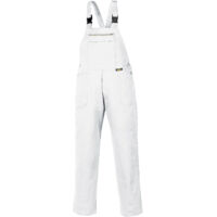 teXXor® Canvas (290 g/m²) Latzhose 100% Baumwolle weiß 8034102 Gr.102