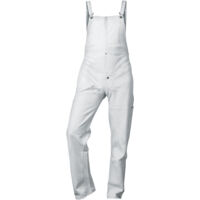 Gr .XL (58/60) NICO VOLL-LEDER-LATZHOSE grau Full leather dungarees