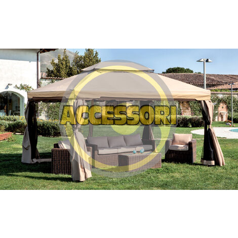 Gazebo Roma con teli 3x3 mt 786/8C 