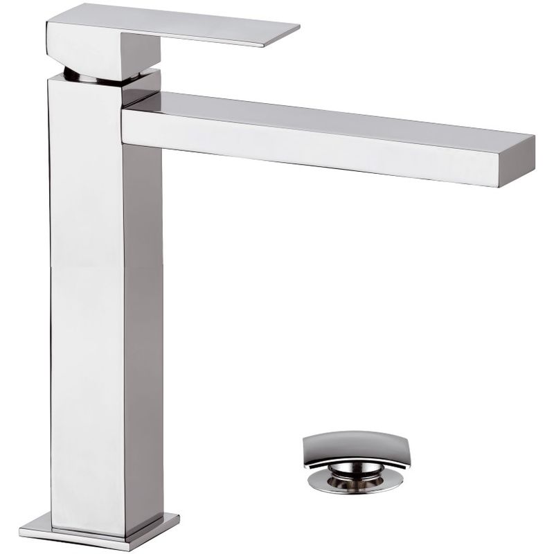 Rubinetto per lavabo - miscelatore monocomando alto - 4025G - design  moderno - gunmetal