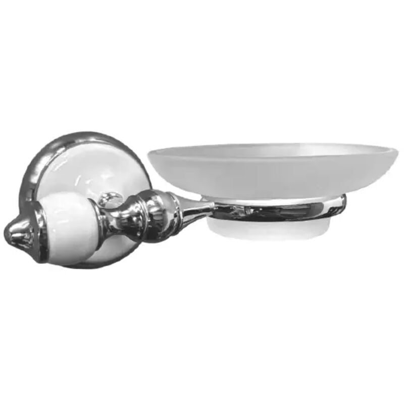 Portasapone In Ceramica E Acciaio Inox 304 Con Vassoio Drenante - Doppio Strato, 11,8x8,8x3 Cm, Oro