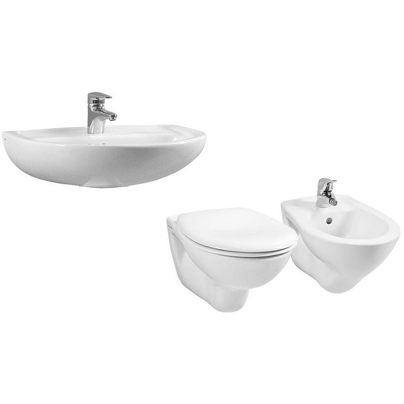 Set sanitari sospesi con lavabo 60 cm - Serie Normus