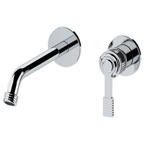 Miscelatore a incasso per lavabo, su due piastre tonde separate bocca 19 cm - serie Atelier (1/2)