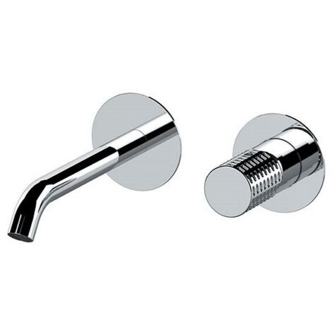 Miscelatore incasso per lavabo su due piastre tonde separate bocca 17 cm - serie Celebrity (1/3)