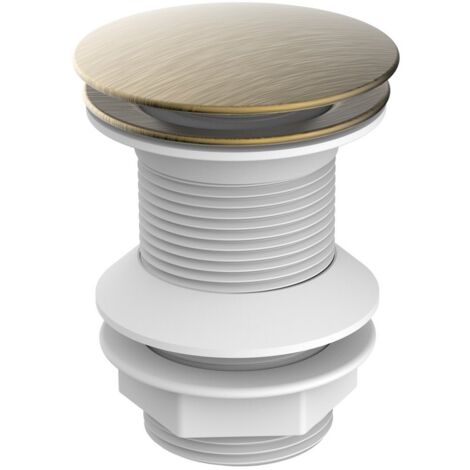 Piletta click clack da 1''1/4 oro opaco senza troppo pieno