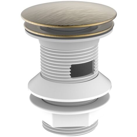 Piletta click clack da 1''1/4 oro lucido con troppo pieno