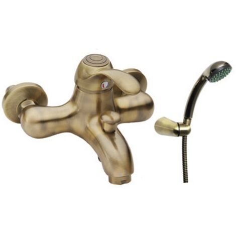 Miscelatore vasca finitura ottone antico - serie Oxford