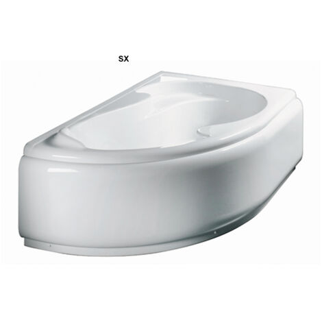 Guscio vasca angolare 150x100 sinistra serie grazia con pannello