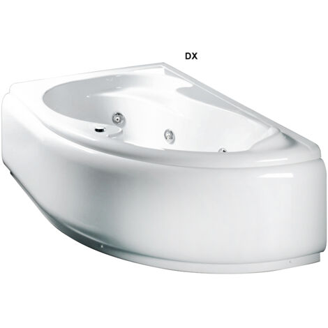 Vasca idromassaggio 150x100 destra angolare serie grazia con pannello