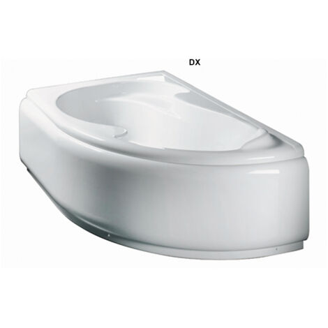 Guscio vasca angolare 150x100 destra serie grazia con pannello