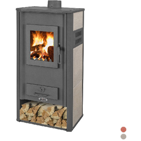 STUFA A LEGNA GINEVRA HYDRO 20-22 KW Misura: Beige
