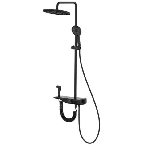 Colonna doccia 3 getti con deviatore 4 vie con mensola con idroscopino Aquasanit (1/2)