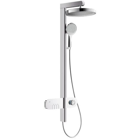 Colonna doccia Pegasus con comandi, miscelatore e display LED cromo Aquasanit (1/5)