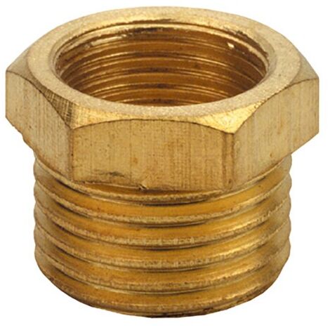 Riduzioni esagonale ottone giallo Pollici: 1/2 x 2" (1/3)