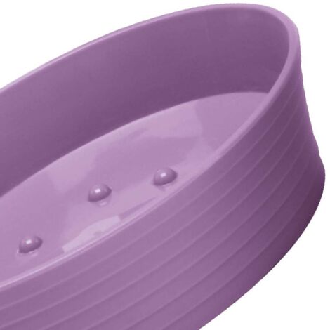 Porta sapone viola - serie bowling