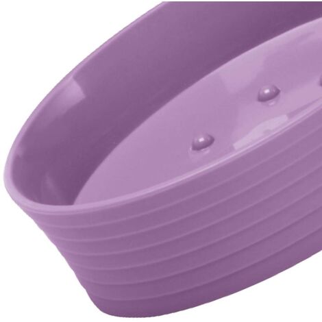 Porta sapone viola - serie bowling