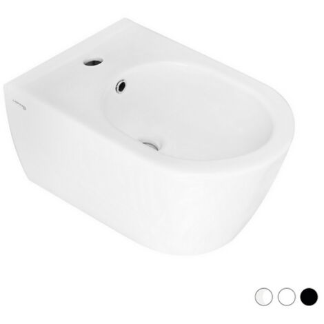 Bidet sospeso greta erogazione rubinetto bianco