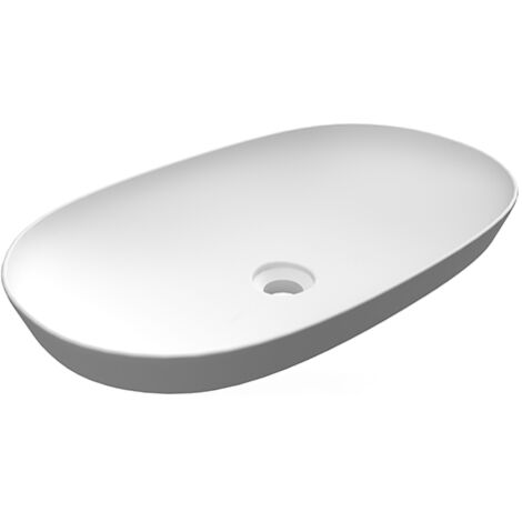 Lavabo incasso ovale allungato Rak Ceramics Bianco