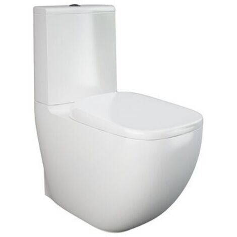 Vaso monoblocco a pavimento illusion rimless senza copriwater e cassetta