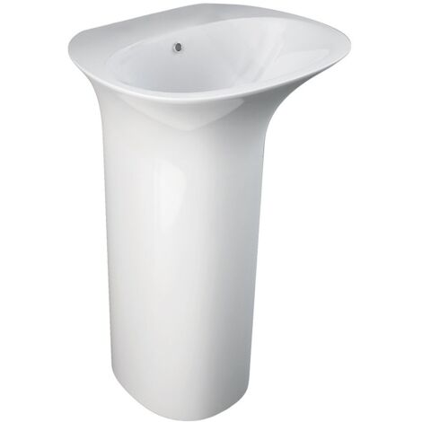 Lavabo freestanding in ceramica bianco senza foro rubinetto Sensation - Rak Ceramics
