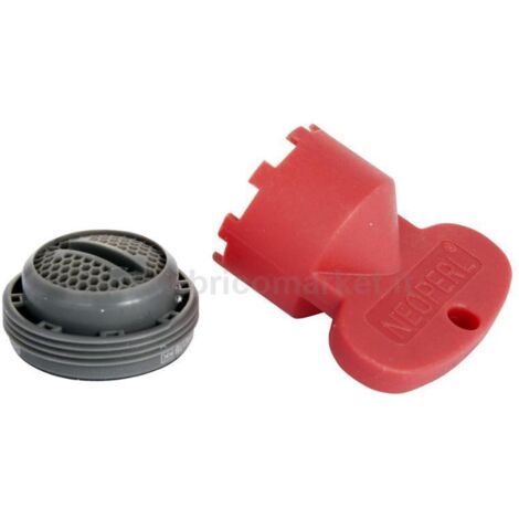 Rompigetto aeroflux a incasso per rubinetti, idrobric, m 24 x 1, con coin slot e chiave smontaggio, idb blirom0099cs