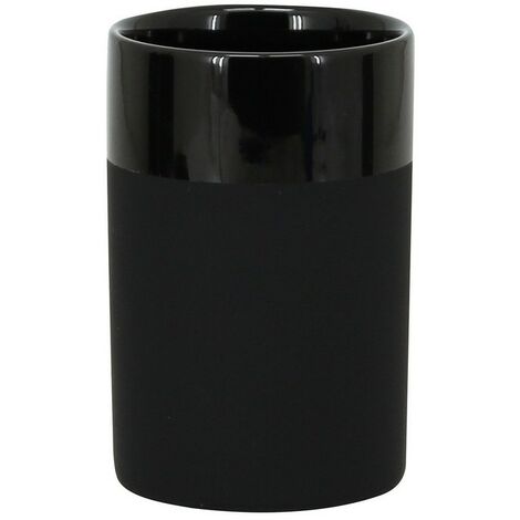 Bicchiere nero in ceramica - serie Black