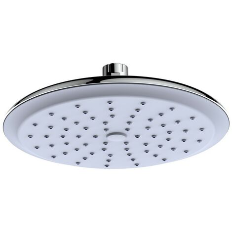 Soffione cromato e grigio con sistema autopulizia calcare - Serie Kratos (1/4)