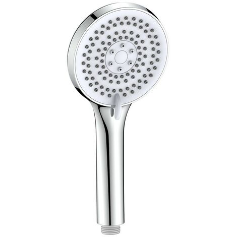 Soffione per doccia idro-bric orion diametro 11cm 5 getti cromo bianco - sapdoc0264cr
