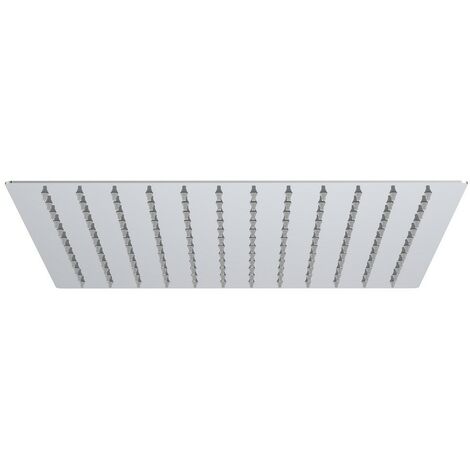 Soffione Doccia a Pioggia, 12 (30x30cm) grande, Docce Fisso quadrato,  Acciaio inox SS304 ultra-sottile.