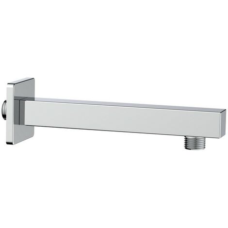 Braccio doccia quadrato 25x25mm lunghezza 20cm idrobric sapbra0042cr