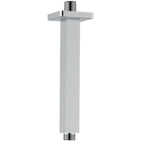 Braccio doccia a soffitto quadrato 20 cm