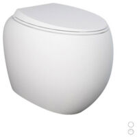 Vaso filo muro cloud rimless fissaggio nascosto bianco alpino